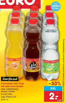 Netto Marken-Discount Stardrink limonaden oder cola Angebot