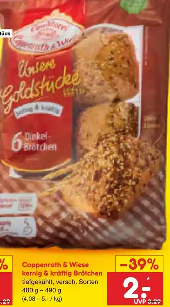 Netto Marken-Discount Coppenrath & wiese kernig & kräftig brötchen Angebot