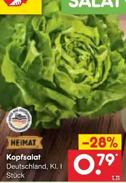 Netto Marken-Discount Heimat kopfsalat Angebot