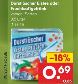 Netto Marken-Discount Durstlöscher eistee Angebot