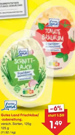 Netto Marken-Discount Gutes land frischkäse/ -zubereitung Angebot
