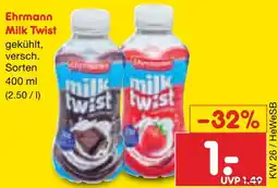 Netto Marken-Discount Ehrmann milk twist Angebot