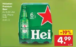 Netto Marken-Discount Heineken premium beer Angebot