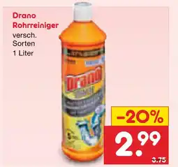 Netto Marken-Discount Drano rohrreiniger Angebot