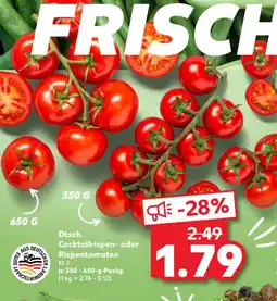 Kaufland Cocktailrispen oder Rispentomaten Angebot