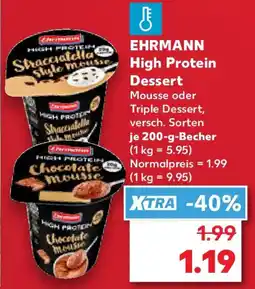 Kaufland EHRMANN High Protein Dessert Angebot