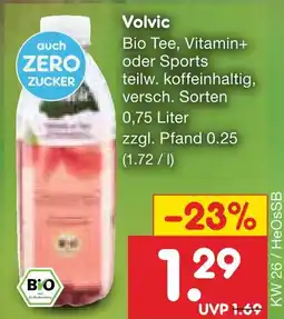Netto Marken-Discount Volvic bio tee, vitamin+ oder sports Angebot