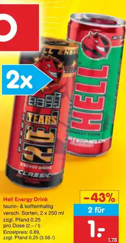 Netto Marken-Discount Hell energy drink Angebot