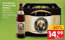 Netto Marken-Discount Franziskaner premium hefe weißbier naturtrüb Angebot