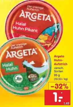Netto Marken-Discount Argeta huhn-aufstrich Angebot