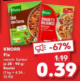 Kaufland KNORR Fix Angebot