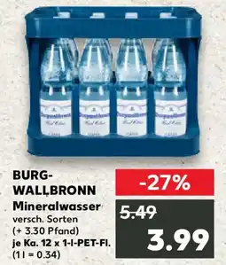 Kaufland Burgwallbronn mineralwasser Angebot