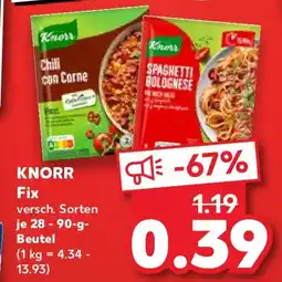 Kaufland KNORR Fix Angebot