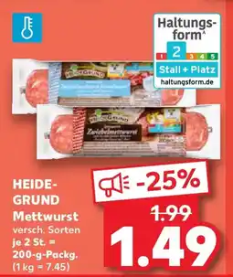 Kaufland Heidegrund mettwurst Angebot