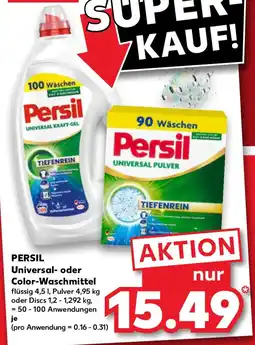 Kaufland Persil universal pulver color-waschmittel Angebot