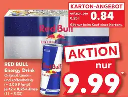 Kaufland RED BULL Energy Drink Angebot