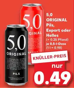 Kaufland 5.0 ORIGINAL Pils, Export oder Helles Angebot