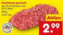 Netto Marken-Discount Hackfleisch gemischt Angebot