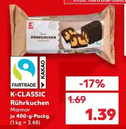 Kaufland K-CLASSIC Rührkuchen Angebot