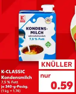 Kaufland K-CLASSIC Kondensmilch Angebot
