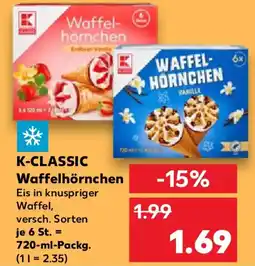 Kaufland K-CLASSIC Waffelhörnchen Angebot