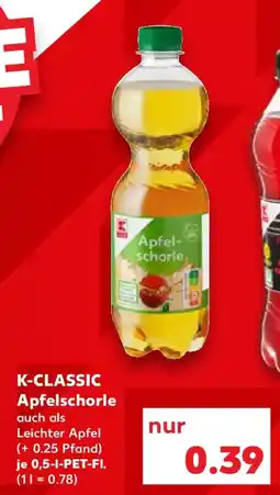 Kaufland K-CLASSIC Apfelschorle Angebot