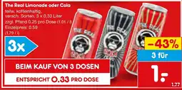 Netto Marken-Discount The Real Limonade oder Cola Angebot