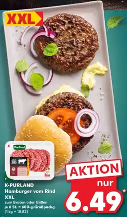 Kaufland K-purland hamburger vom rind XXL Angebot