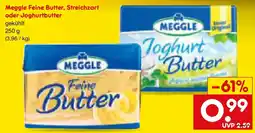 Netto Marken-Discount Meggle Feine Butter, Streichzart oder Joghurtbutter Angebot