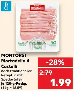 Kaufland Montorsi mortadella 4 castelli Angebot