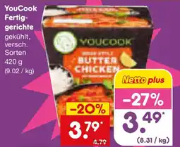 Netto Marken-Discount YouCook Fertiggerichte Angebot