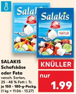 Kaufland Salakis schafskäse oder feta Angebot