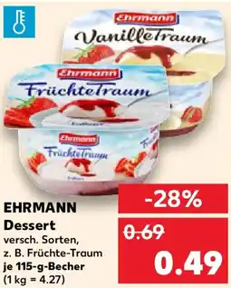 Kaufland Ehrmann Dessert Angebot