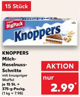Kaufland Knoppers milch haselnuss schnitte Angebot