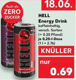 Kaufland Hell energy drink Angebot