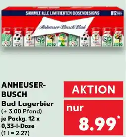 Kaufland Anheuserbusch bud lagerbier Angebot