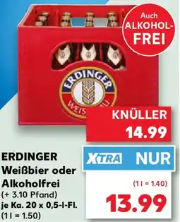 Kaufland Erdinger weißbier oder alkoholfrei Angebot