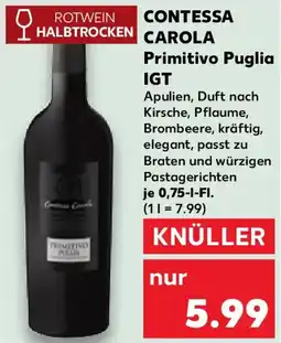 Kaufland Contessa carola primitivo puglia igt Angebot