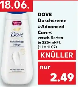 Kaufland DOVE Duschcreme Advanced Care Angebot