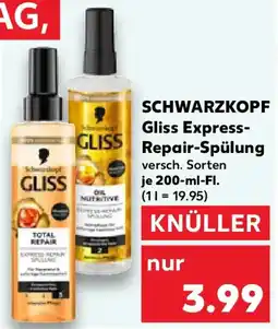Kaufland Schwarzkopf gliss express repair-spülung Angebot