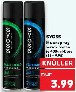 Kaufland Syoss haarspray Angebot