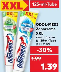 Kaufland Odol-med3 Zahncreme XXL Angebot