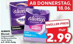 Kaufland Always discreet Angebot