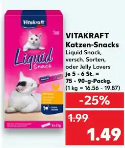 Kaufland Vitakraft katzen-snacks Angebot