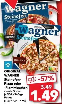 Kaufland Original wagner steinofen pizza oder flammkuchen Angebot
