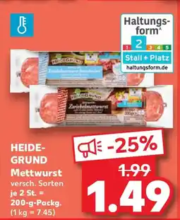 Kaufland Heidegrund mettwurst Angebot