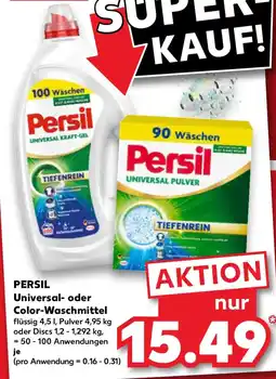 Kaufland Persil universal oder color-waschmittel Angebot