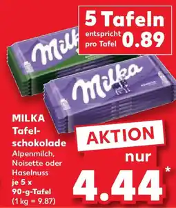 Kaufland MILKA Tafelschokolade Angebot
