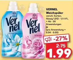 Kaufland Vernel weichspüler Angebot