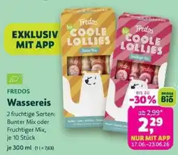 Denns BioMarkt FREDOS Wassereis Angebot